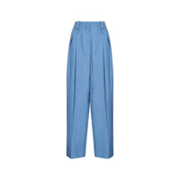 Stella McCartney Blue Linen Casual Pants