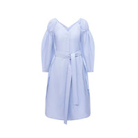 Stella McCartney Blue Cotton Casual Dress