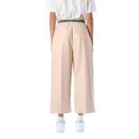 Stella McCartney Beige Viscose Cropped Pants