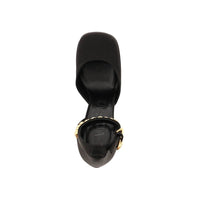 Versace Black Silk Platform Pumps