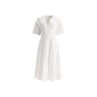 Alaïa White Cotton Casual Dress