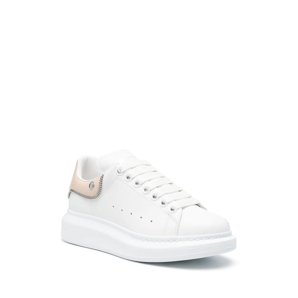 Alexander McQueen White Calfskin Chunky Sneakers