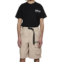 Ambush Beige Cotton Bermuda Shorts