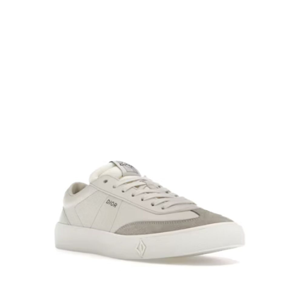 Dior Gray Calfskin Low Top Sneakers
