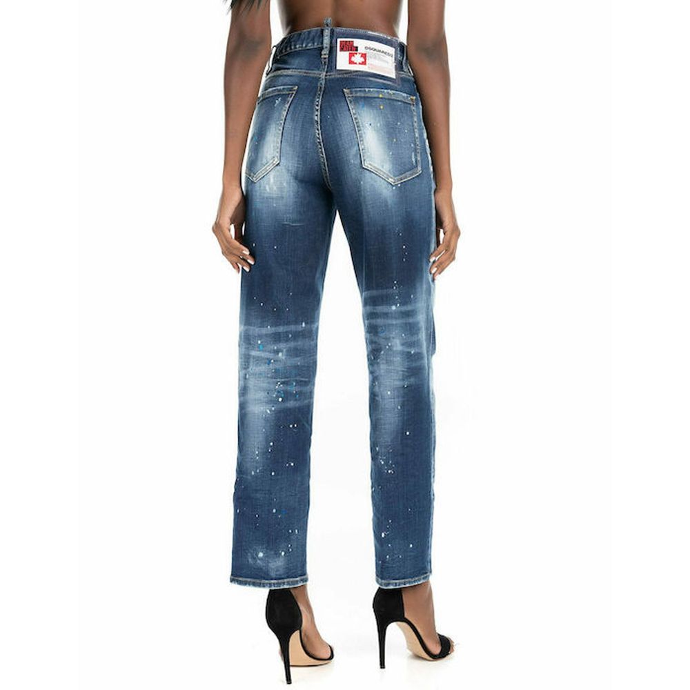 Dsquared² Blue Cotton Jeans Denim