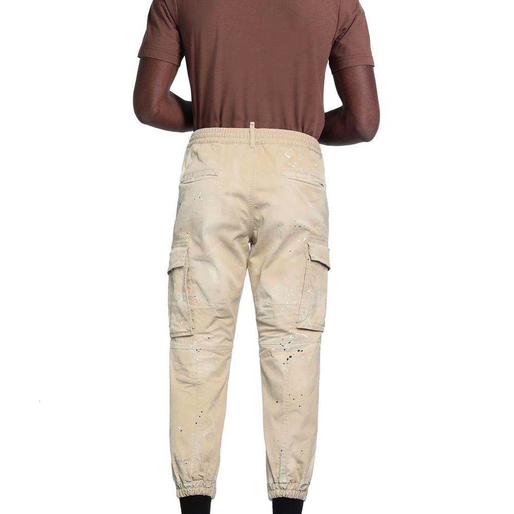 Dsquared² Beige Cotton Cargo Pants