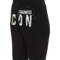 Dsquared² Black Cotton Joggers (Workout Pants)