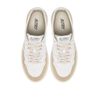 Autry White Goatskin Low Top Sneakers