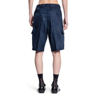 Prada Blue Linen Bermuda Shorts