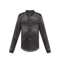 Balmain Black Denim Shirt