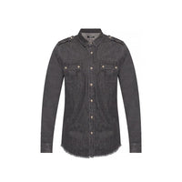 Balmain Black Denim Shirt