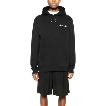 Balmain Black Cotton Sweatshirt
