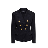 Balmain Black Cotton Blazer