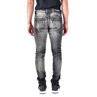 Balmain Black Cotton Skinny Jeans