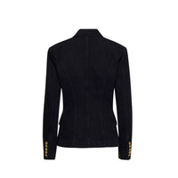 Balmain Black Cotton Blazer
