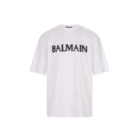 Balmain White Cotton T-Shirt