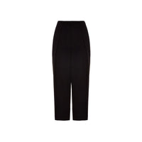 Balmain Black Viscose Casual Pants
