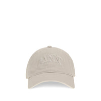 Ganni Beige Cotton Cap (Baseball Hat)