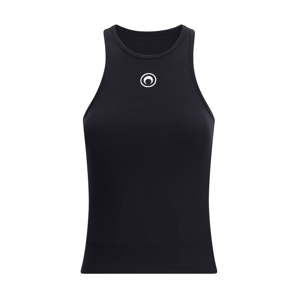 Marine Serre Black Cotton Top