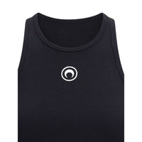 Marine Serre Black Cotton Top