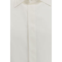 Valentino White Cotton Dress Shirt