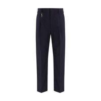 Prada Blue Cotton Dress Pants