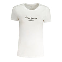 Pepe Jeans Bianco Cotton Women T-Shirt