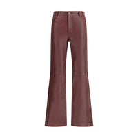 Chloé Bordeaux Leather Pants