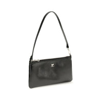 Courrèges Black Cowhide Shoulder Bag