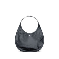 Courrèges Black Calf Leather Bos Taurus Shoulder Bag