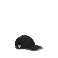 Prada Black Recycled Polyamide Cap (Baseball Hat)