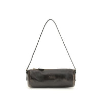Miu Miu Brown Lamb Leather Shoulder Bag