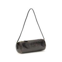 Miu Miu Brown Lamb Leather Shoulder Bag