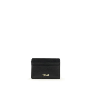 Versace Black Calf Leather Bos Taurus Wallet