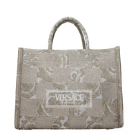 Versace Beige Fabric Handbag