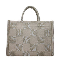Versace Beige Fabric Handbag