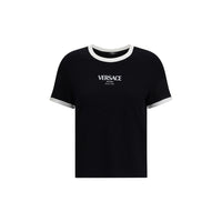 Versace Black Viscose T-Shirt