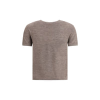 Lisa Yang Brown Cashmere T-Shirt