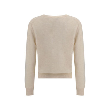 Lisa Yang Cream Fleece Wool Sweatshirt