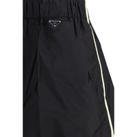 Prada Black Recycled Polyamide Bermuda Shorts
