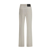 Balmain White Cotton Straight-Leg Jeans