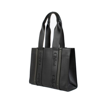 Chloé Black Leather Tote Bag