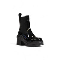 Armani Exchange Black Polyester Ankle Boots
