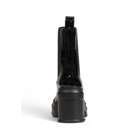 Armani Exchange Black Polyester Ankle Boots