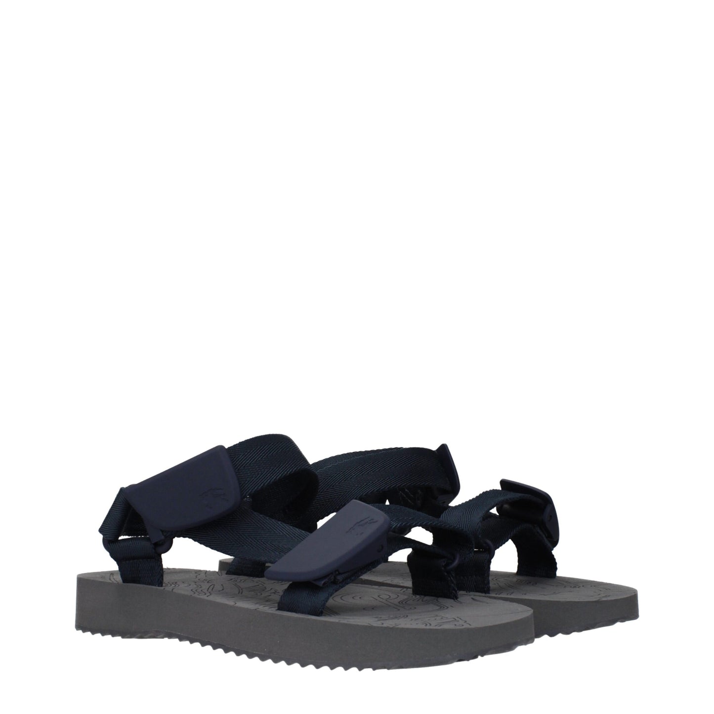 Burberry Blue Fabric Sandals