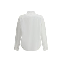 Prada White Fleece Wool Dress Shirt