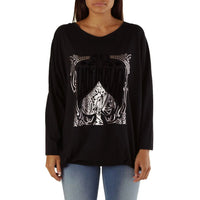 Met Black Viscose T-Shirt