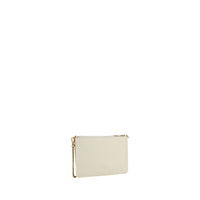 PINKO Cream Calf Leather Bos Taurus Shoulder Bag