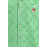 Casablanca Bicolor Cotton Shortsleeve Shirt