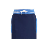 Casablanca Blue Cotton Mini Skirt